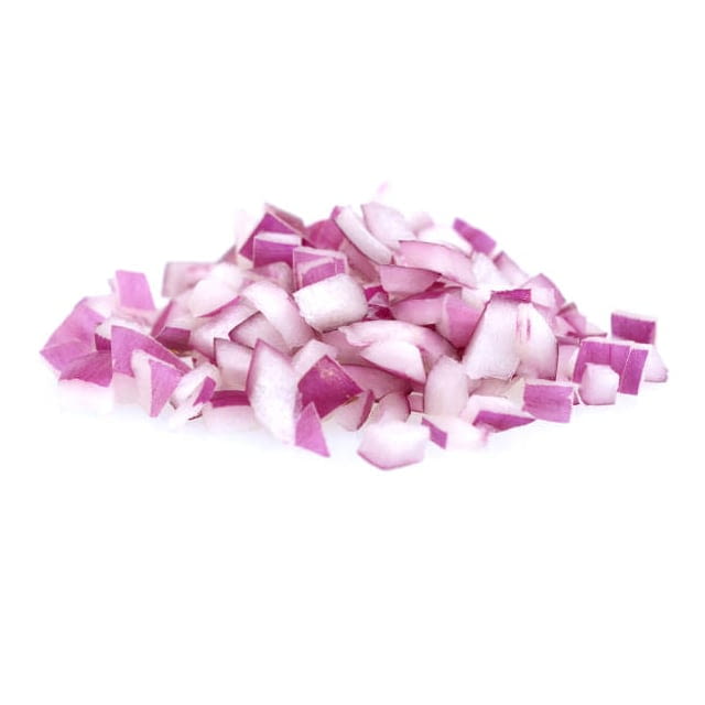 Oignon rouge haché 4ème gamme