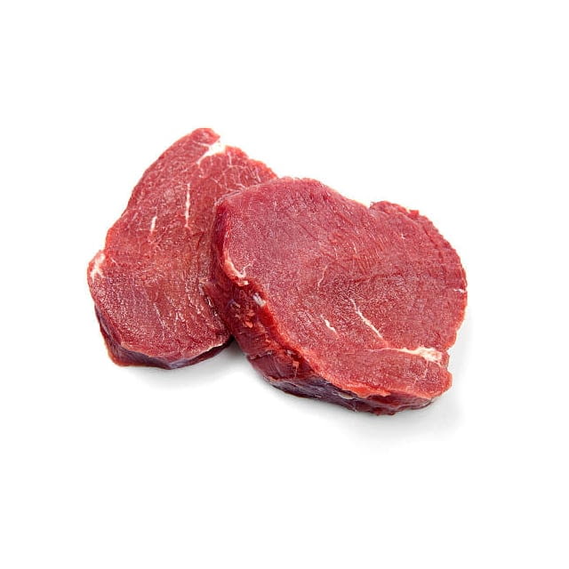 Choice beef top round 1/4 trim