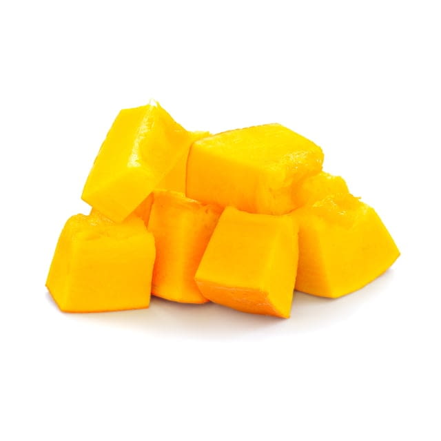 Diced pumpkins