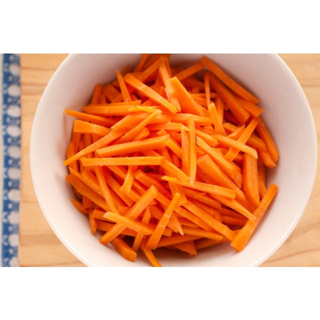 Julienne carrots
