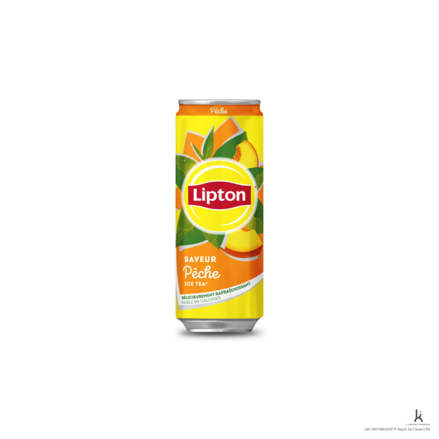 Ice tea peche slim Lipton 33CL Canette