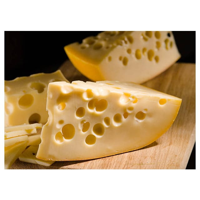 Domestic swiss cheese Average weight 4/9LB