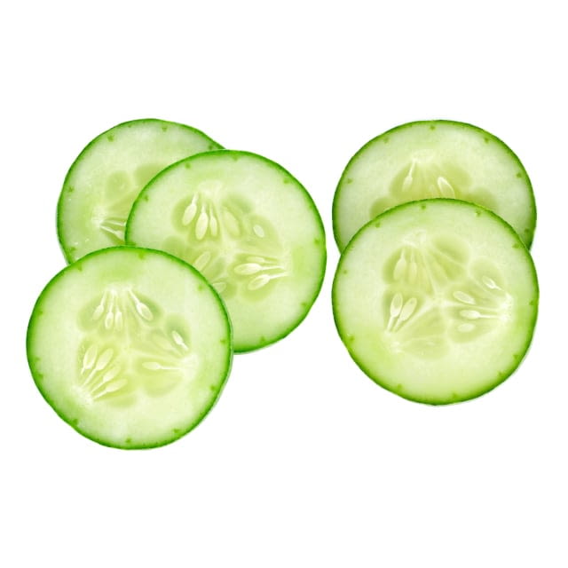 Sliced cucumber