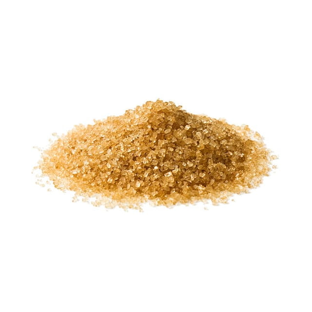 Golden granulated sugar