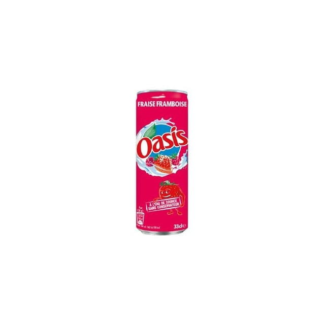 Oasis fraise et framboise  33CL