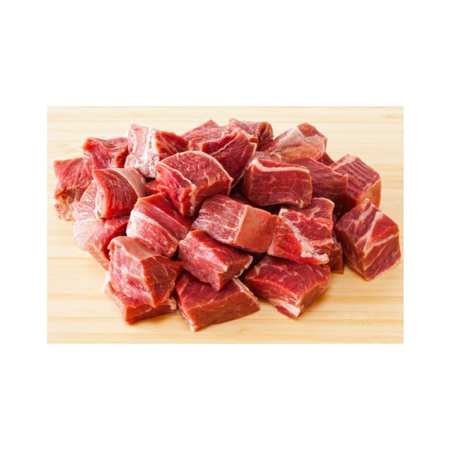 Diced beef shin