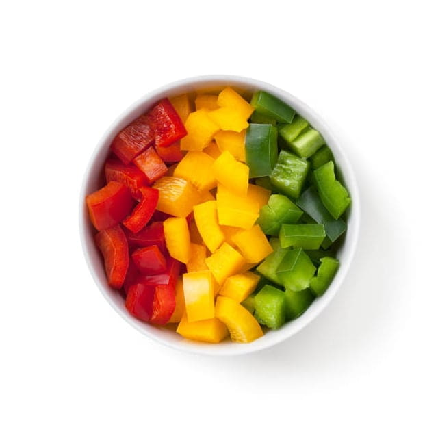Diced peppers