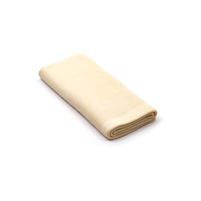 Frozen puff pastry block