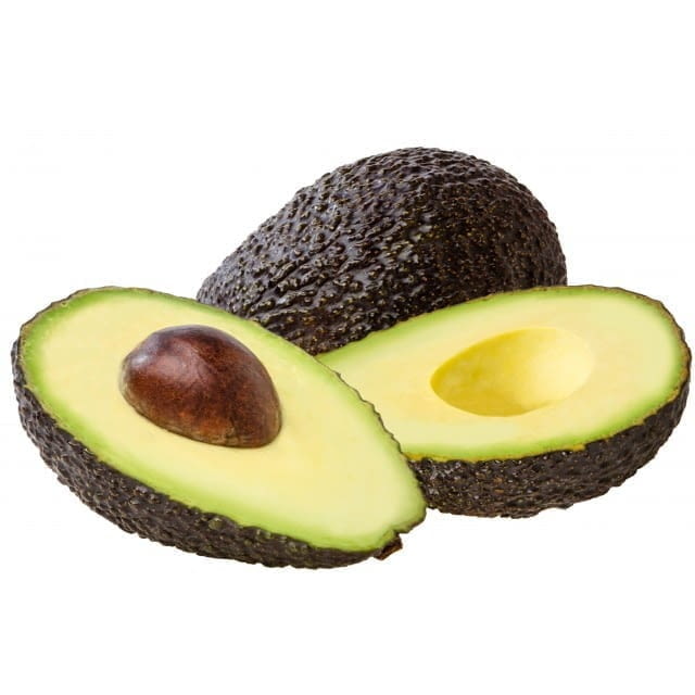 Hass ripe avocado