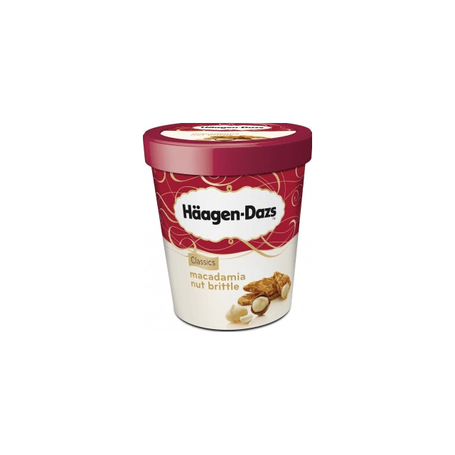 Macadamia nut brittle Haagen Dazs