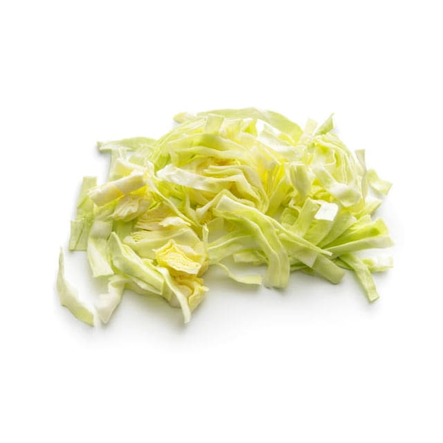 Diced white cabbage