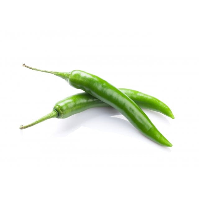 Long green chillies