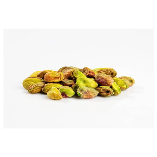 Green peeled pistachio