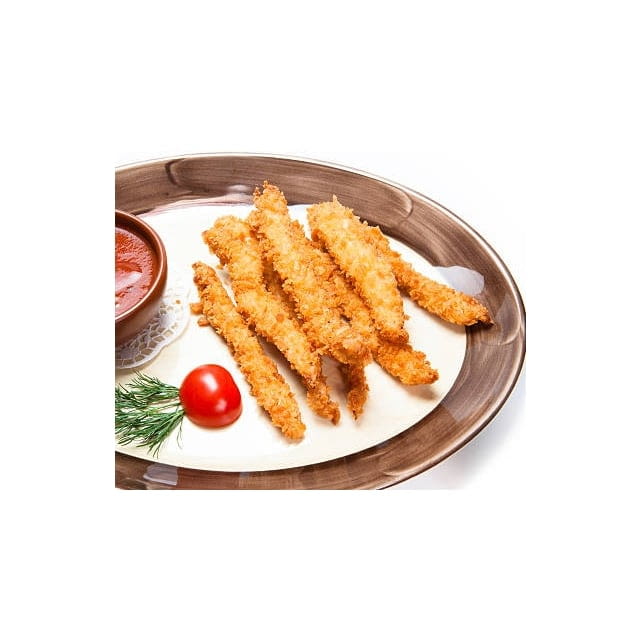 Chicken tenders pané tempura halal surgelé