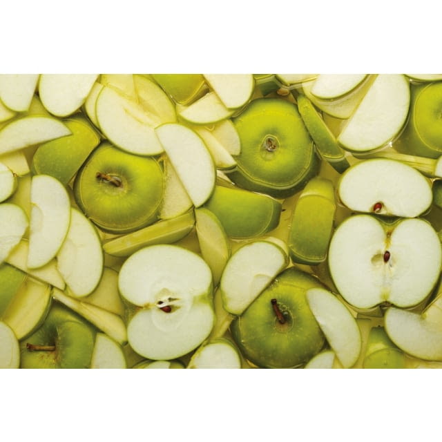 Frozen sliced apple