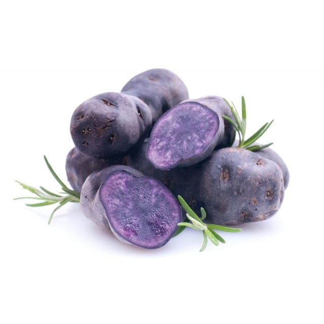 Purple fingerling potatoes