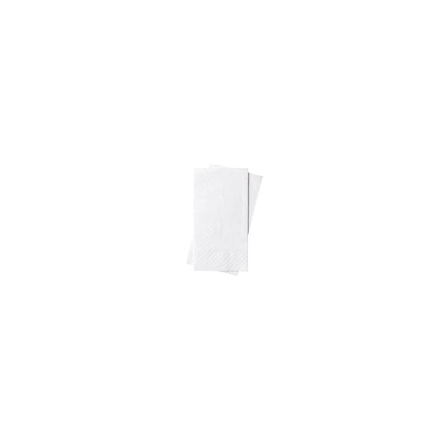 White 2 ply dinner napkins