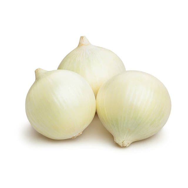 Peeled white pearl onion