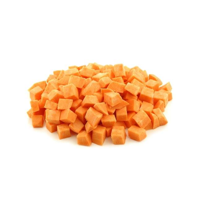 Diced sweet potatoes
