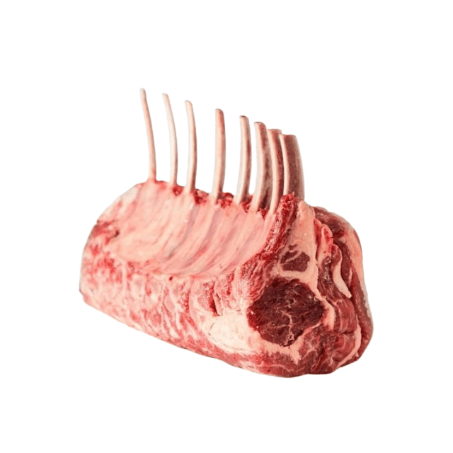 Frozen halal frenched lamb rack CAL 22/24Oz Average weight