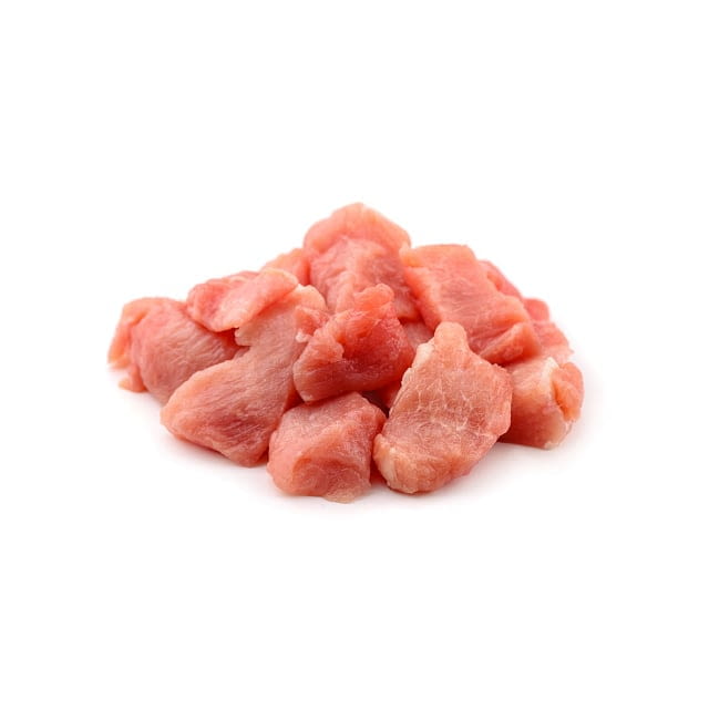 Diced pork
