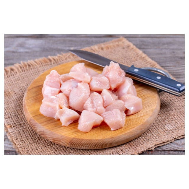 Halal diced chicken breast