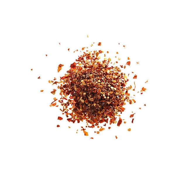 Dried chilli flakes