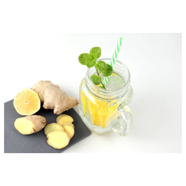 Lemon and ginger Pure green 16 OZ