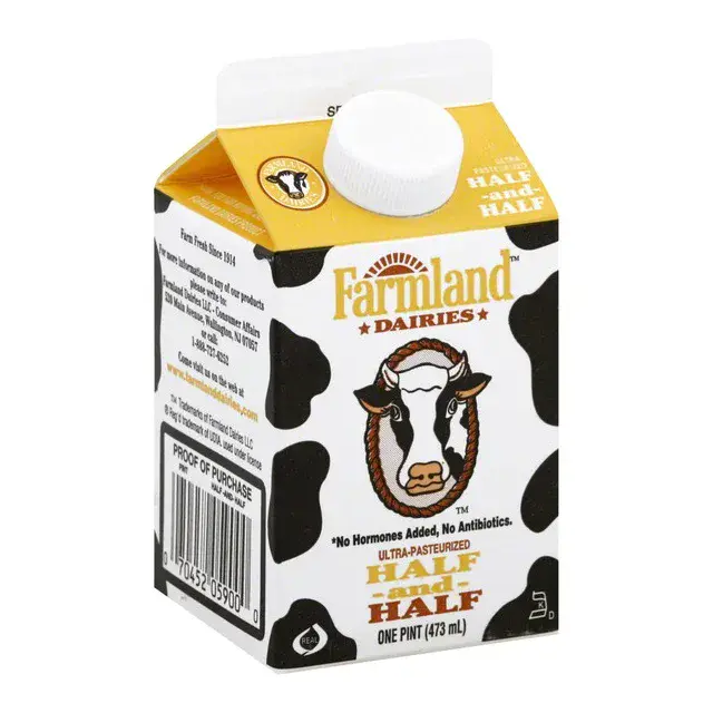 Half and half fresh Farmland