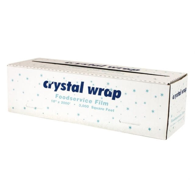 Film wrap 18X2000 32 gauge Crystal wrap Cutterbox
