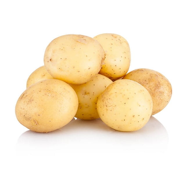 Washed whole potatoes