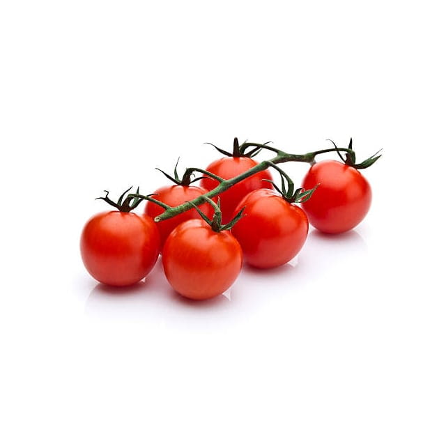 Heirloom cherry tomatoes on the vine