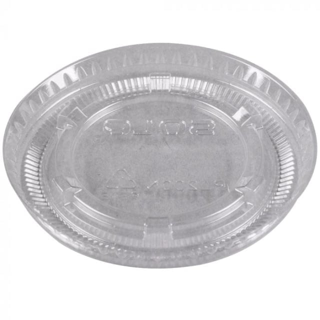Clear pet souffle round lid Dart 1.5/2.25oz
