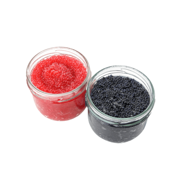 Oeufs de lompe noirs ou rouges