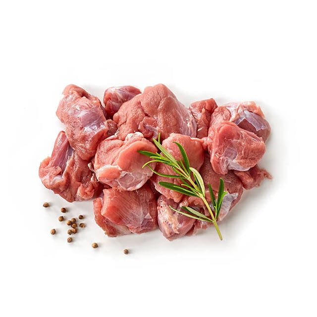 Diced lamb