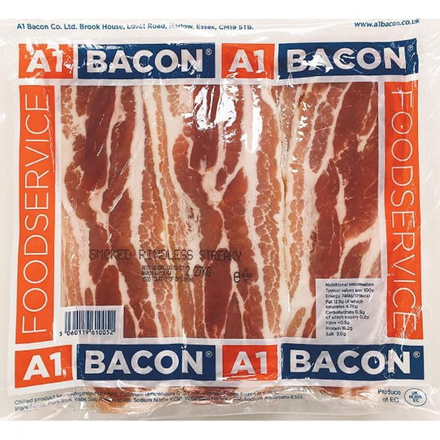 Smoked streaky bacon
