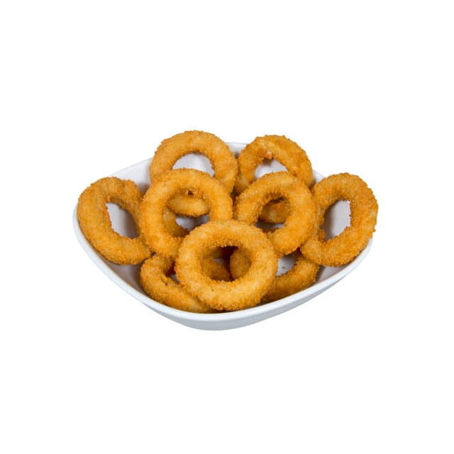 Frozen battered onion rings