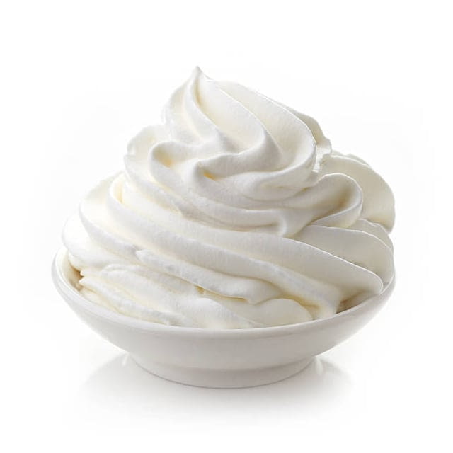 Whipped cream topping