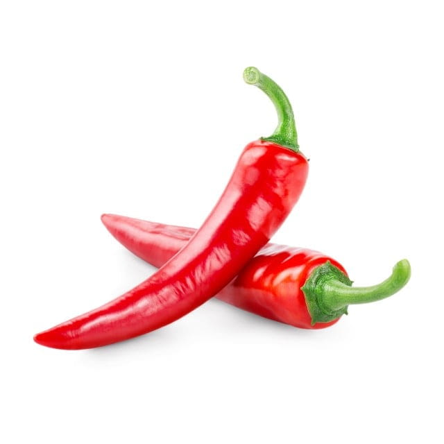 Long red chillies