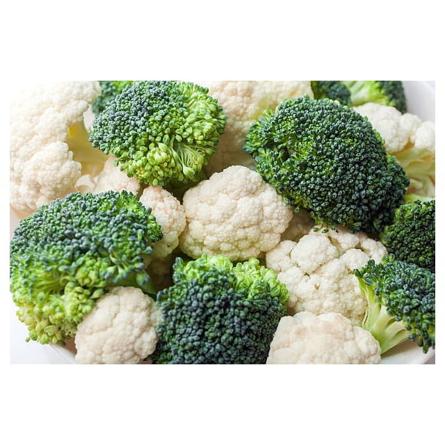 Broccoli and cauliflower floret