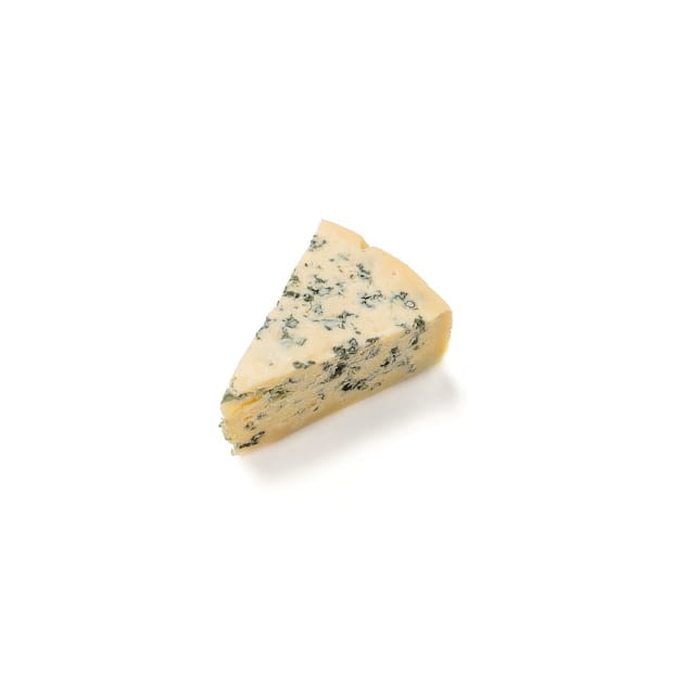 Stilton cheese wedge