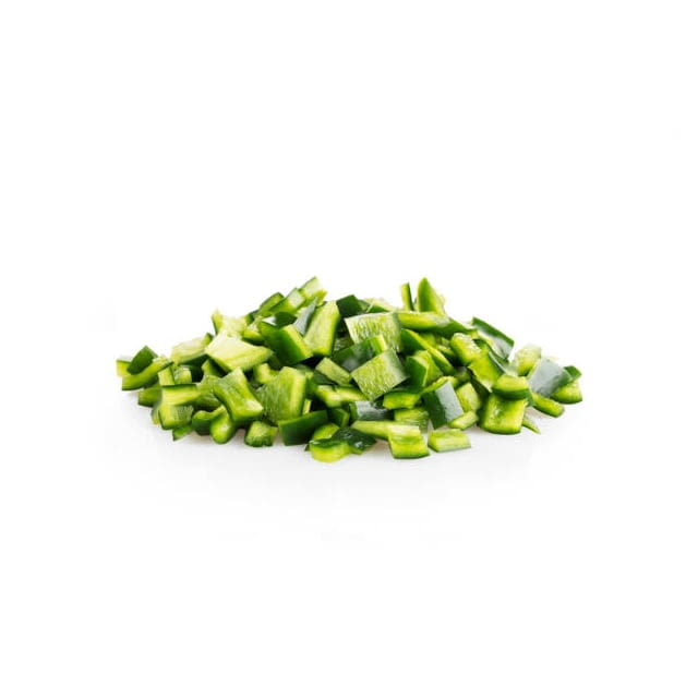 Diced poblano pepper CAL 1/4 inch