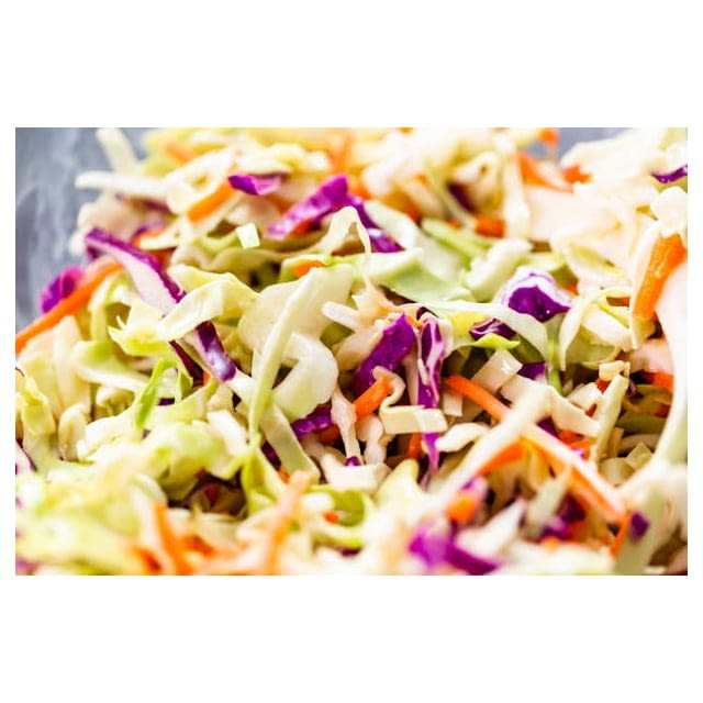Coleslaw mix breakable