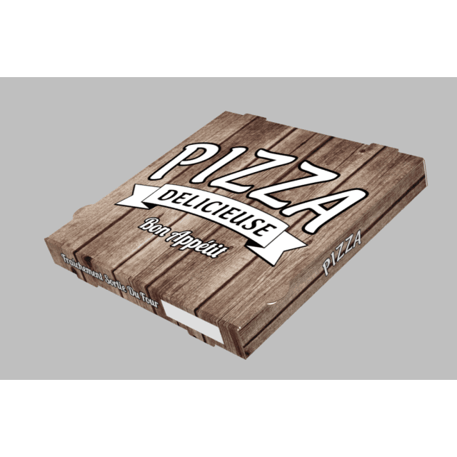 Boîte a pizza 29cm dessin pizza delicieuse