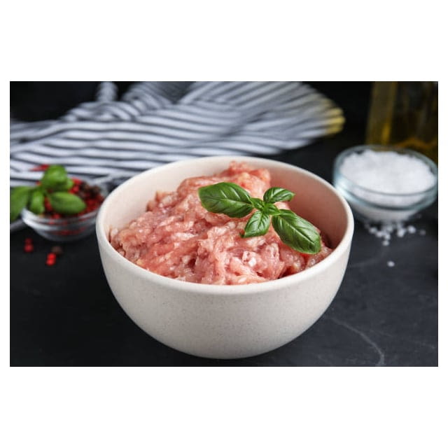 Halal minced chicken breast and leg