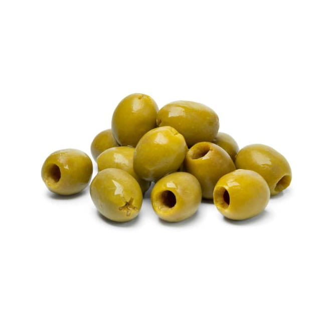 Green pitted olives