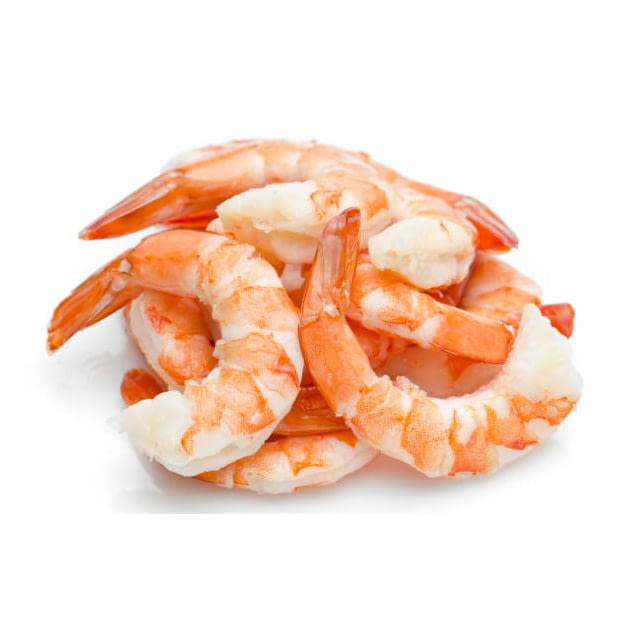 Frozen cooked shrimp  peeled and deveined tail on 16/18 CT