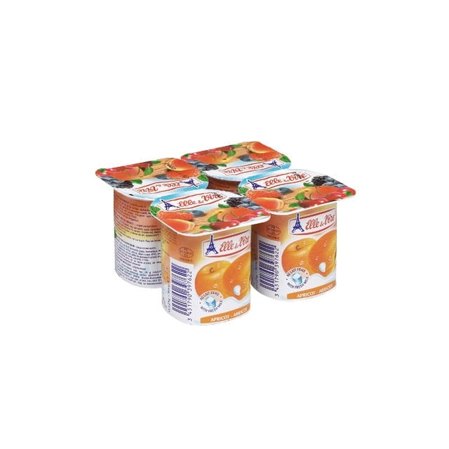 Yaourt abricot Elle et vire