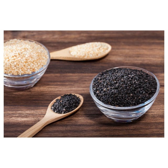 Black and white sesame seeds