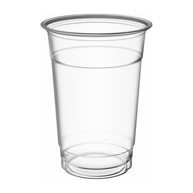 Clear PET plastic squat cold cup 16oz Gogo